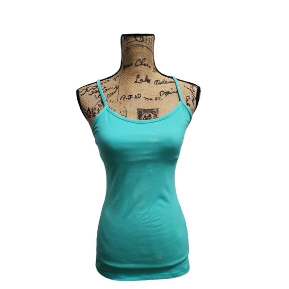 Lululemon Turquoise Racerback Tank‎ Yoga Workout Fitness Activewear *Minor Flaw - Picture 1 of 6
